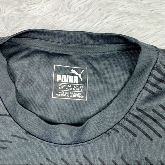 Puma short sleeve crew neck active t-shirt in gray - Picture 5 of 7
